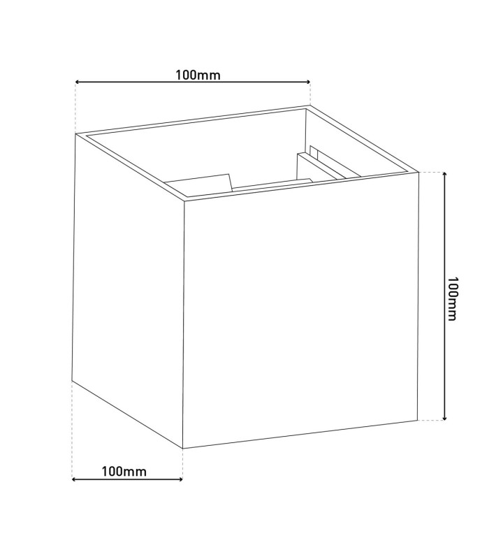 Pisa LED Flush Wall Uplighter Gold 3000K-4