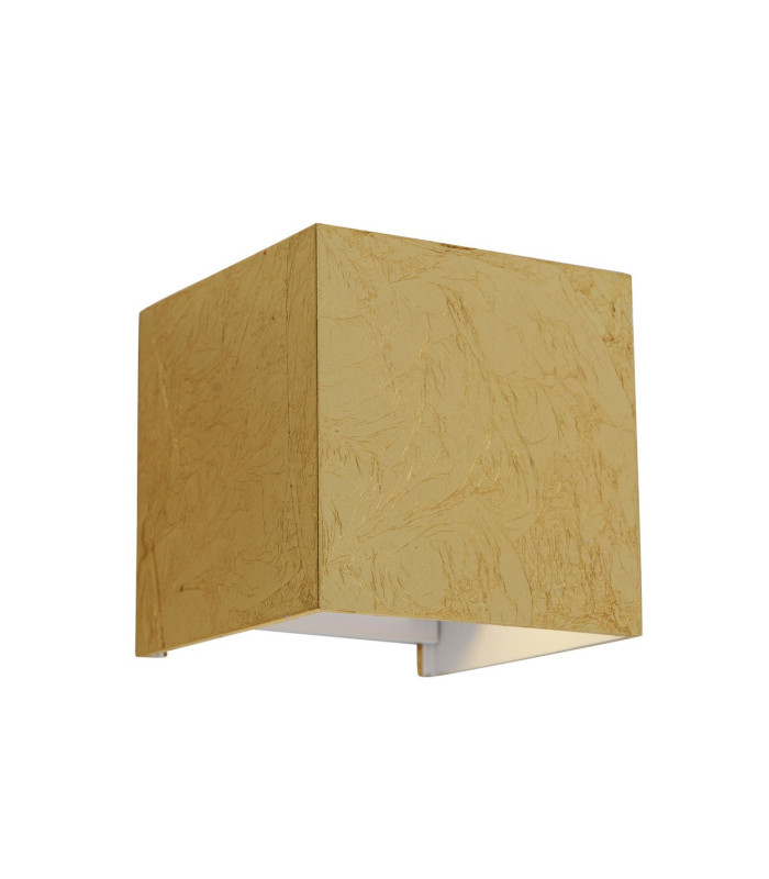 Pisa LED Flush Wall Uplighter Gold 3000K-5