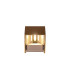 Pisa LED Flush Wall Uplighter Gold 3000K-7