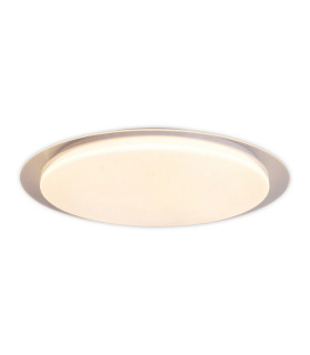 Locarno LED Flush Ceiling Light Clear/Transparent 3000-6000K-1