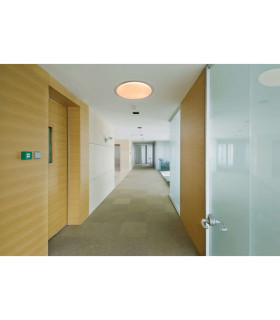 Locarno LED Flush Ceiling Light Clear/Transparent 3000-6000K-2