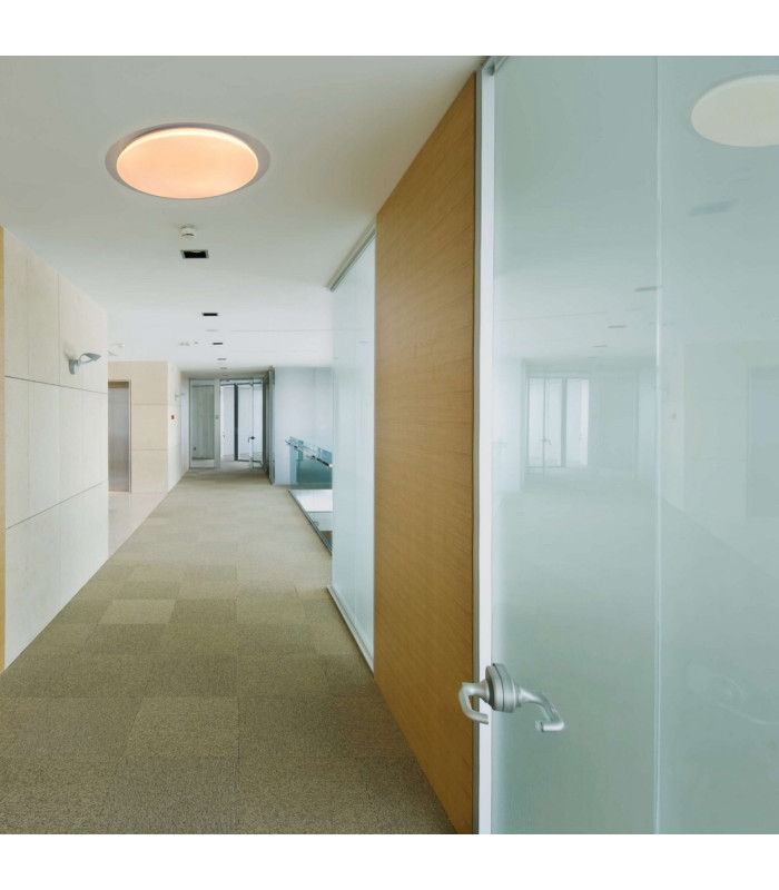 Locarno LED Flush Ceiling Light Clear/Transparent 3000-6000K-3