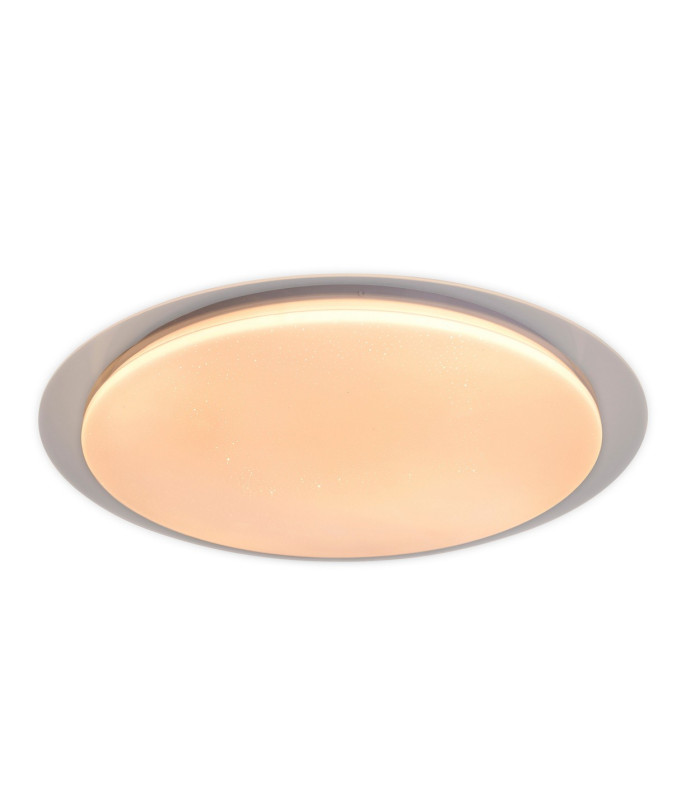 Locarno LED Flush Ceiling Light Clear/Transparent 3000-6000K-4
