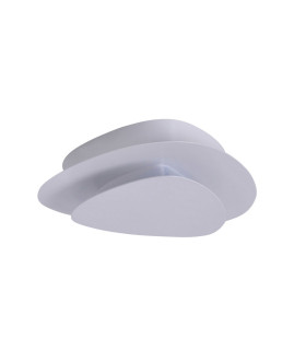 Liso Integrated LED Semi Flush Ceiling Light White 3000K-1