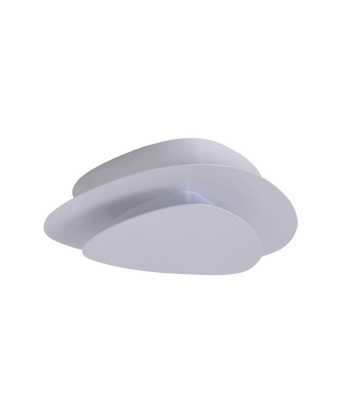 Liso Integrated LED Semi Flush Ceiling Light White 3000K-1
