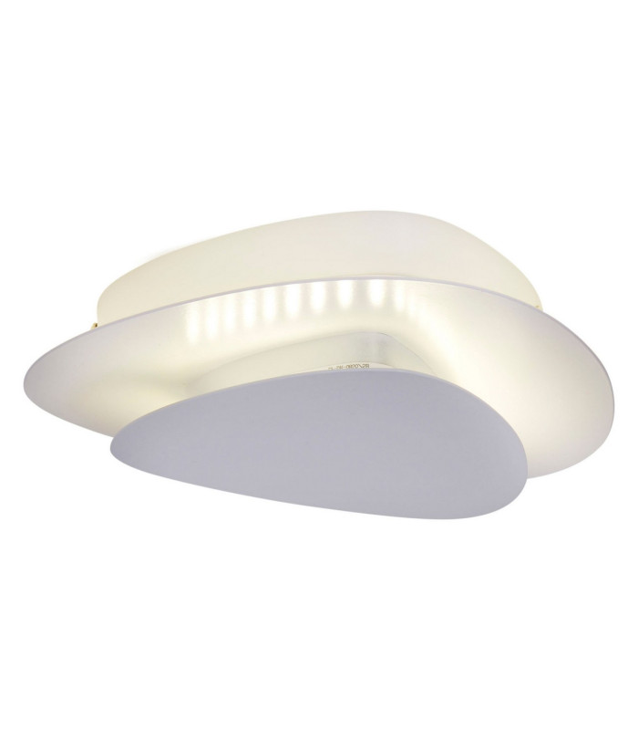 Liso Integrated LED Semi Flush Ceiling Light White 3000K-5