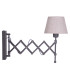Adrienne Wall Lamp with Shade Brown 1xE27-1