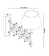 Adrienne Wall Lamp with Shade Brown 1xE27-3