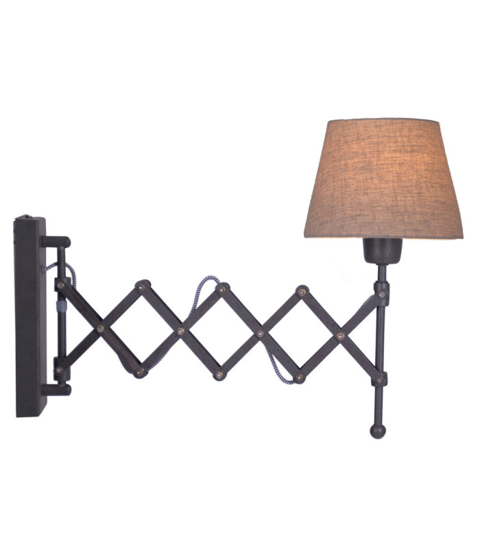 Adrienne Wall Lamp with Shade Brown 1xE27-4