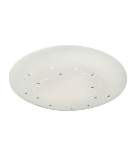 Lissabon Dimmable Integrated LED Semi Flush Ceiling Light White 3000-6500K Remote Control Timer Function-1