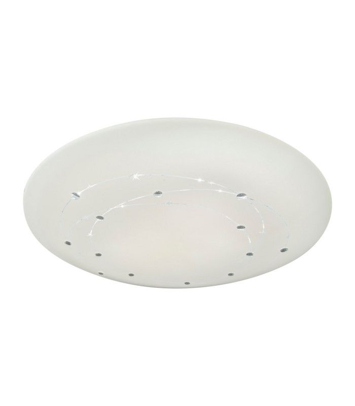 Lissabon Dimmable Integrated LED Semi Flush Ceiling Light White 3000-6500K Remote Control Timer Function-1
