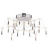 Araneus LED Semi Flush Ceiling Light Chrome 3100K-1
