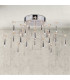 Araneus LED Semi Flush Ceiling Light Chrome 3100K-2