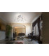 Araneus LED Semi Flush Ceiling Light Chrome 3100K-3
