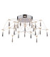 Araneus LED Semi Flush Ceiling Light Chrome 3100K-7