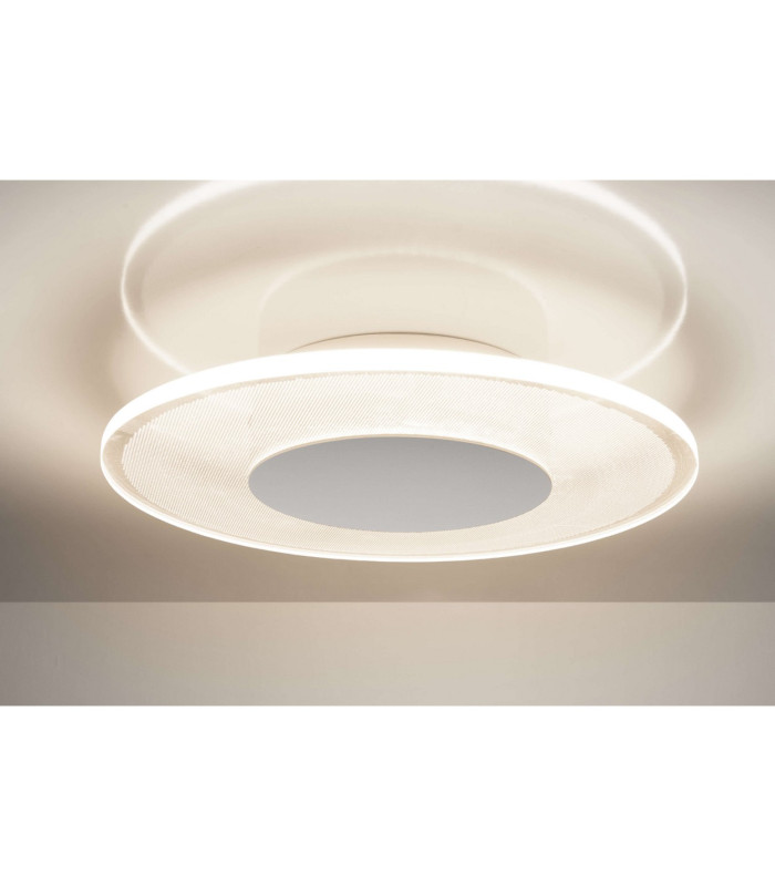 Modesto Dimmable Integrated LED Semi Flush Ceiling Light Warm White 2880K-4