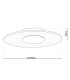 Modesto Dimmable Integrated LED Semi Flush Ceiling Light Warm White 2880K-5
