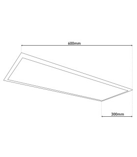 Salta Dimmable LED Panel White 3000-6000K Remote Control-2