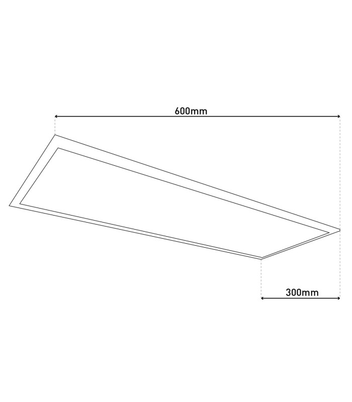 Salta Dimmable LED Panel White 3000-6000K Remote Control-2