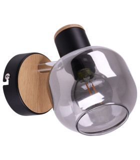 Fumoso Single Spotlight Black 1xE14-1