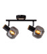 Fumoso Twin Ceiling Spotlight Black 2xE14-6
