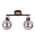 Fumoso Twin Ceiling Spotlight Black 2xE14-9