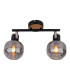 Fumoso Twin Ceiling Spotlight Black 2xE14-10