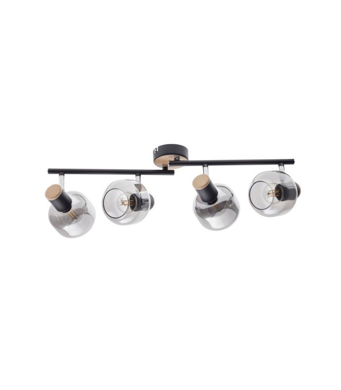 Fumoso Ceiling Spotlight Bar Black 4xE14-1
