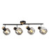 Fumoso Ceiling Spotlight Bar Black 4xE14-9