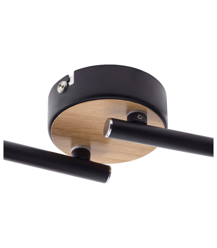 Fumoso Ceiling Spotlight Bar Black 4xE14-14
