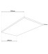 Carente Dimmable LED 60x30cm CCT Panel White 3000-6000K Remote Control-3