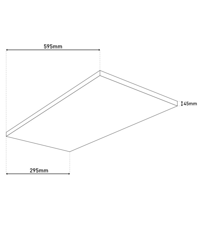 Carente Dimmable LED 60x30cm CCT Panel White 3000-6000K Remote Control-3