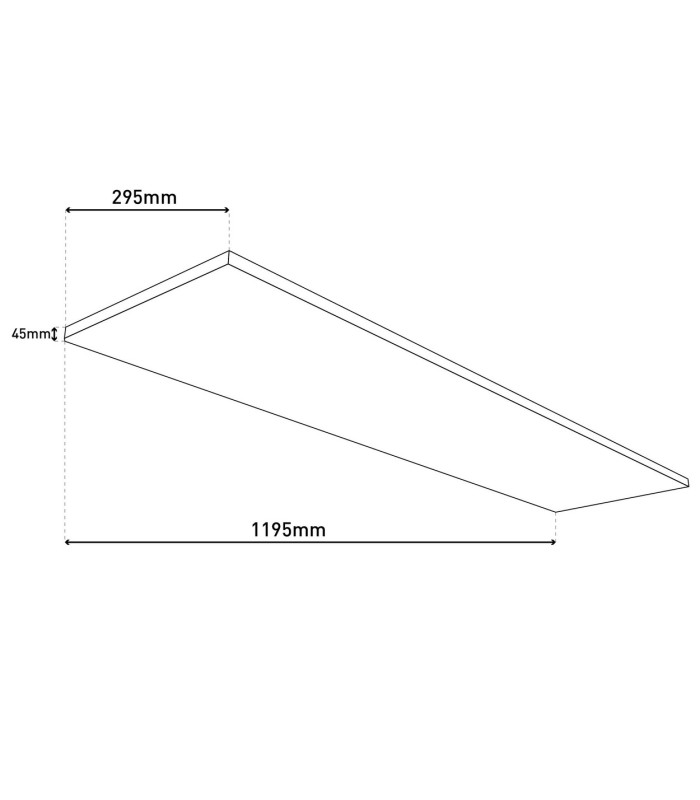 Carente Dimmable LED 120x30cm CCT Panel White 3000-6000K Remote Control-3