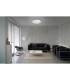Polaris Dimmable LED Patterned Glass Flush Ceiling Light White 2932-6026K Remote Control-3