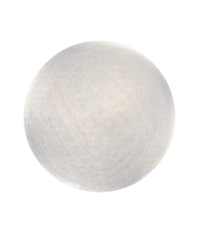 Polaris Dimmable LED Patterned Glass Flush Ceiling Light White 2932-6026K Remote Control-5