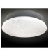 Polaris Dimmable LED Patterned Glass Flush Ceiling Light White 2932-6026K Remote Control-9
