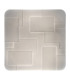 Luxor Dimmable LED Patterned Glass Flush Ceiling Light White 3000-6000K Remote Control-3