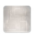 Luxor Dimmable LED Patterned Glass Flush Ceiling Light White 3000-6000K Remote Control-6