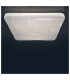 Luxor Dimmable LED Patterned Glass Flush Ceiling Light White 3000-6000K Remote Control-7