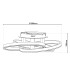 Divora Dimmable CCT Integrated LED Semi Flush Ceiling Light Aluminium 2700-6700K Remote Control-6
