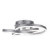Divora Dimmable CCT Integrated LED Semi Flush Ceiling Light Aluminium 2700-6700K Remote Control-10