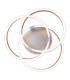 Divora Dimmable CCT Integrated LED Semi Flush Ceiling Light Aluminium 2700-6700K Remote Control-16