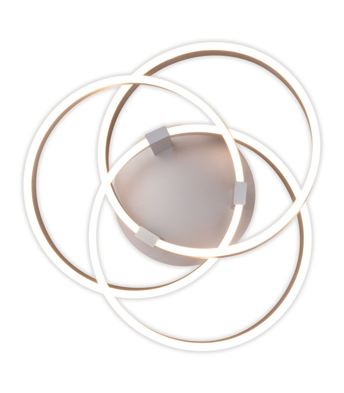 Divora Dimmable CCT Integrated LED Semi Flush Ceiling Light Aluminium 2700-6700K Remote Control-16