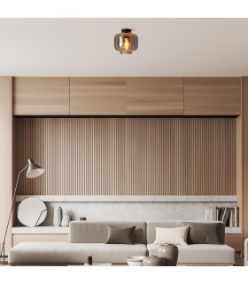 Vaso Cylindrical Ceiling Light Anthracite 1xE27-2