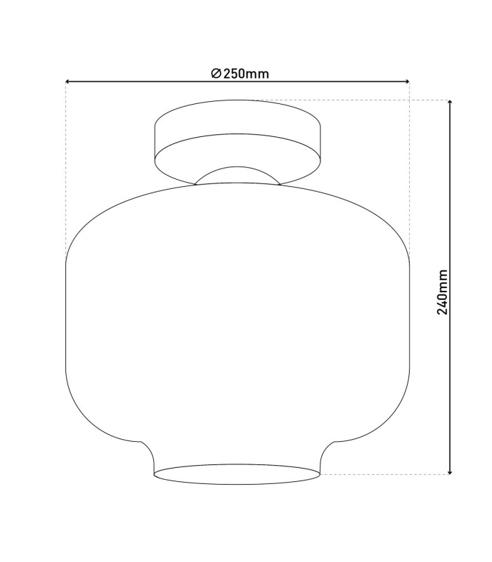 Vaso Cylindrical Ceiling Light Anthracite 1xE27-4