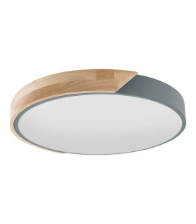 Borneo LED Flush Ceiling Light Grey 3000K-1
