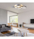 Stelari Dimmable 56cm Integrated LED Semi Flush Ceiling Light Steel-Blank 2800K-2