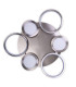 Stelari Dimmable 56cm Integrated LED Semi Flush Ceiling Light Steel-Blank 2800K-5