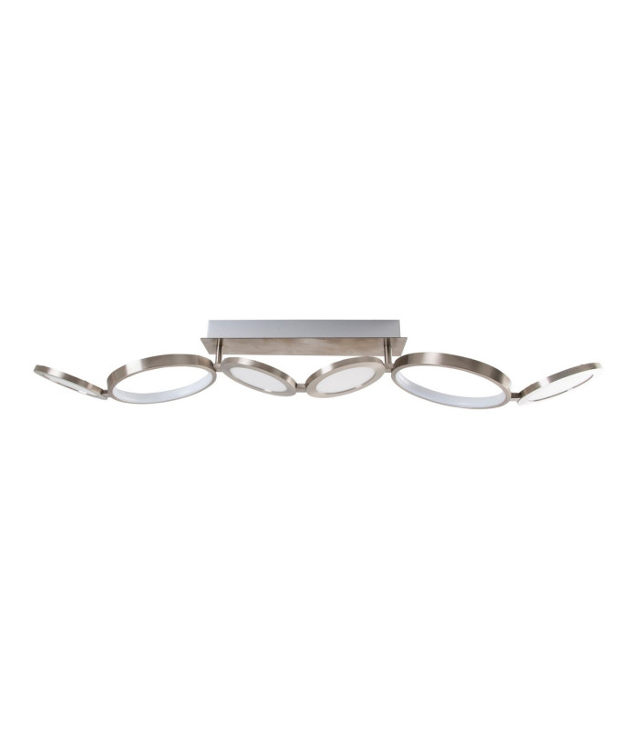 Stelari Dimmable 100cm Integrated LED Semi Flush Ceiling Light Steel-Blank 2800K-1