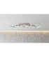 Stelari Dimmable 100cm Integrated LED Semi Flush Ceiling Light Steel-Blank 2800K-3